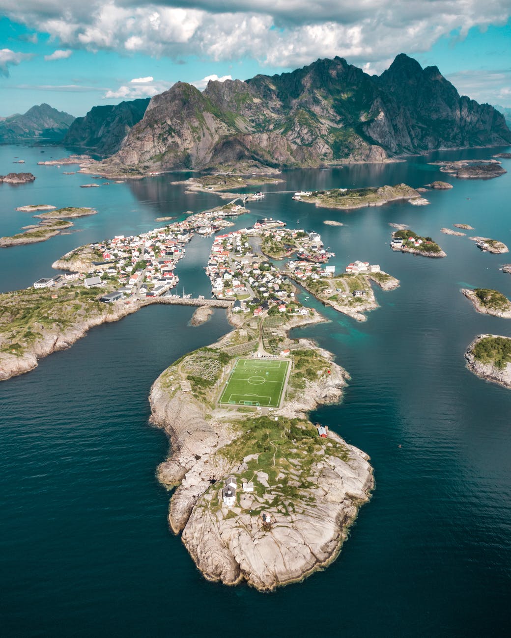 aerial photography of islands